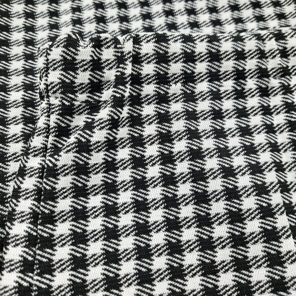 Vtg 70s handmade double-knit black gingham skirt - Picture 6 of 8